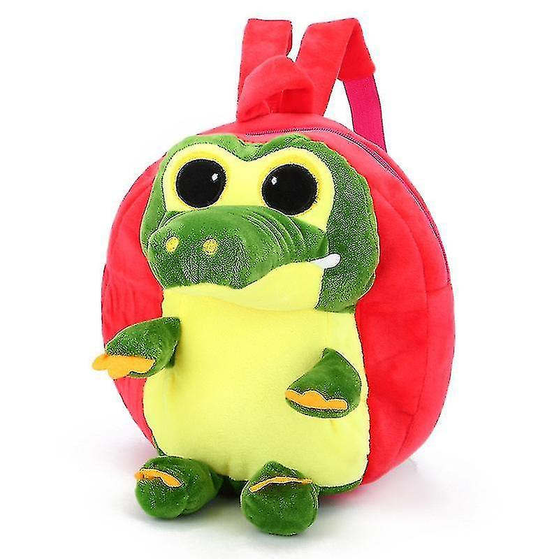 Foto 2 pulgar | Mochila Huoguo De Cocodrilo De Felpa Roja Pequeña Para Niños De 2 A 4 Años - Venta Internacional.