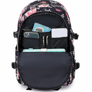 Foto 4 | Mochila Escolar Huoguo, Casual, Para Estudiantes, Impermeable, Negra - Venta Internacional.