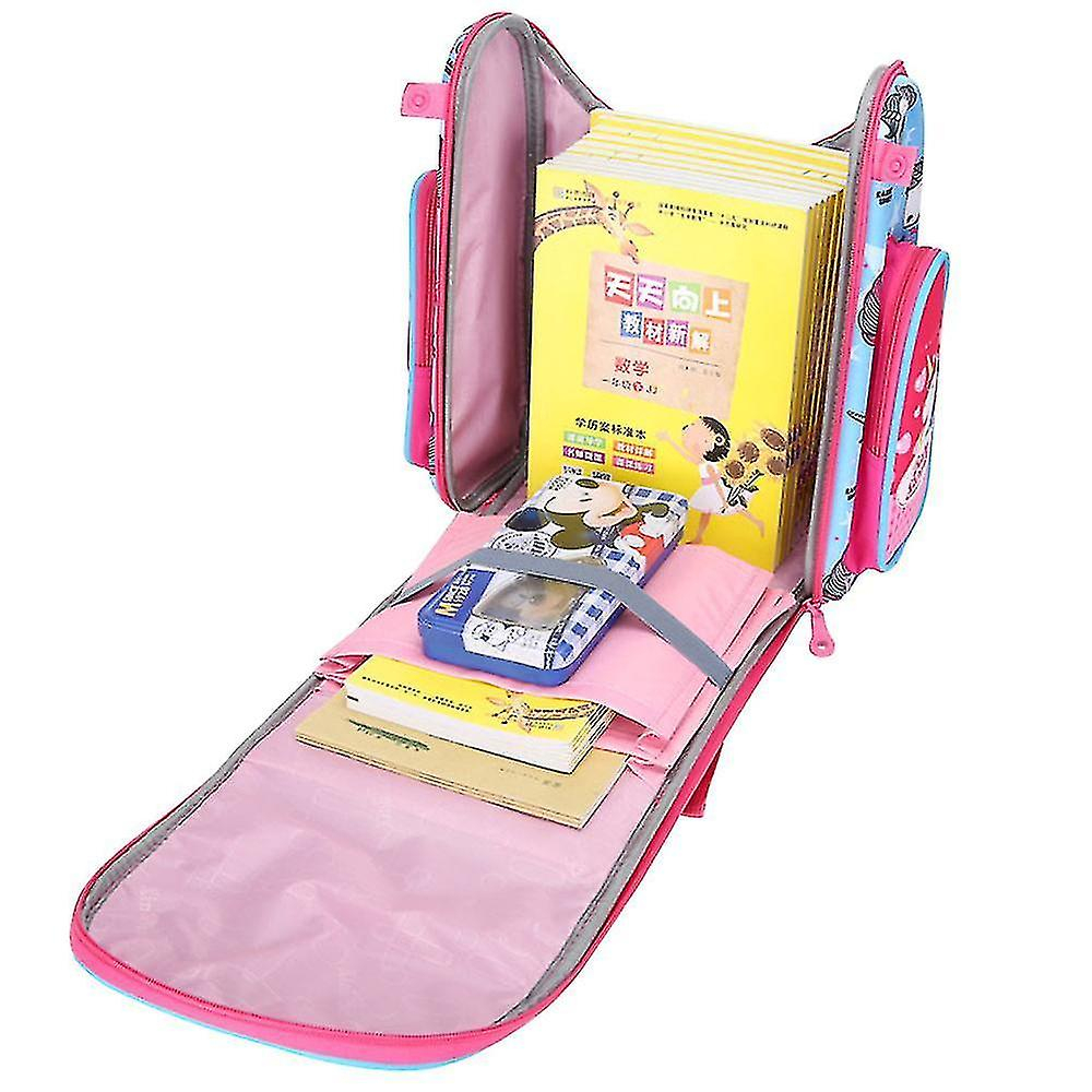 Foto 4 pulgar | Mochila Huoguo Cartoon Para Niños Impermeable Rosa 36-55l - Venta Internacional.