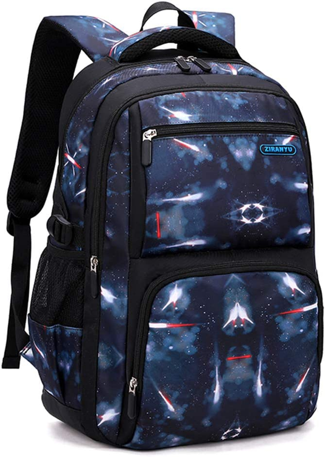 Foto 2 pulgar | Mochila Huoguo Con Estampado Espacial Para Niños De Secundaria - Venta Internacional.