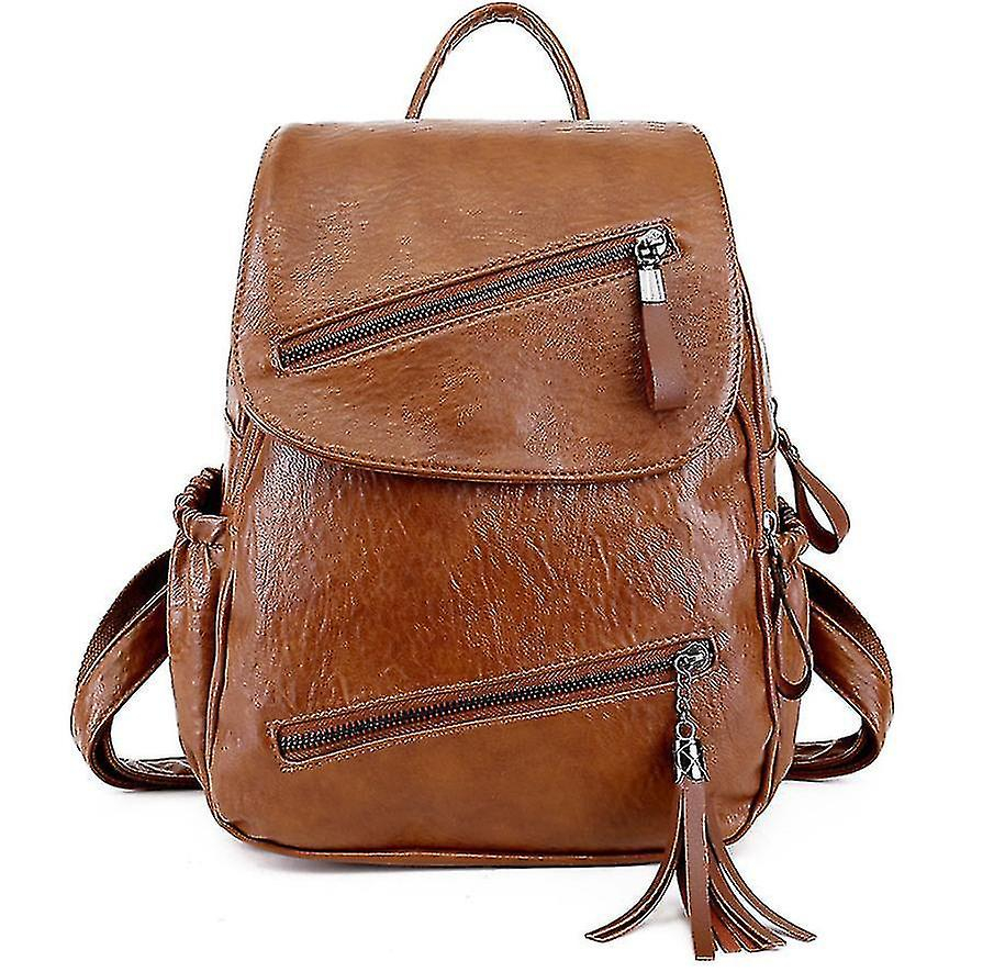 Foto 2 pulgar | Mochila Huoguo College Shoulder Harbor Brown 25x14x32cm - Venta Internacional.