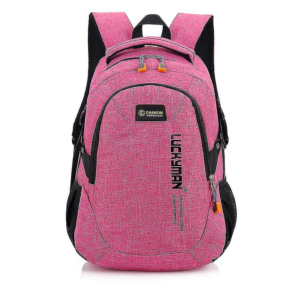 Mochila Huoguo, Mochila Escolar Para Estudiantes, Viajes De Ocio, Rosa Roja - Venta Internacional.