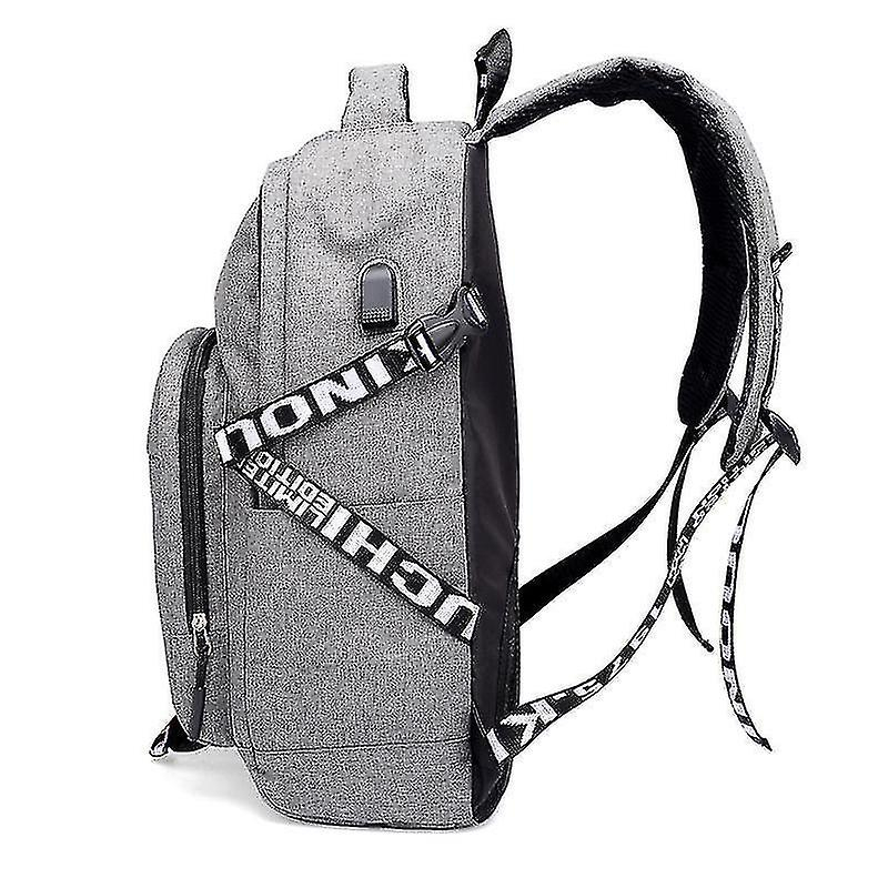 Foto 4 pulgar | Mochila Arinochka Para Ordenador Portátil Con Carga Usb Para Hombre, Color Gris Claro - Venta Internacional.