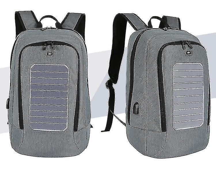 Foto 4 pulgar | Mochila Huoguo Para Hombre, Viaje De Negocios, Carga Solar, Azul - Venta Internacional.