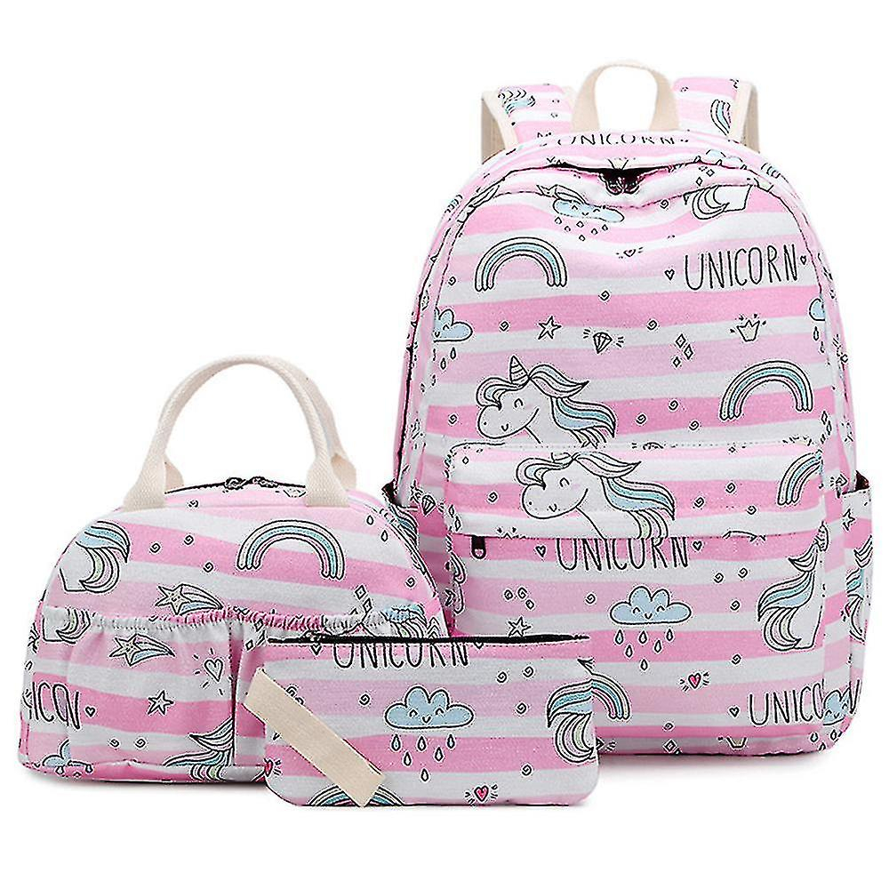 Mochila Huoguo De Tres Piezas Para Colegialas Y Niños Pin - Venta Internacional.