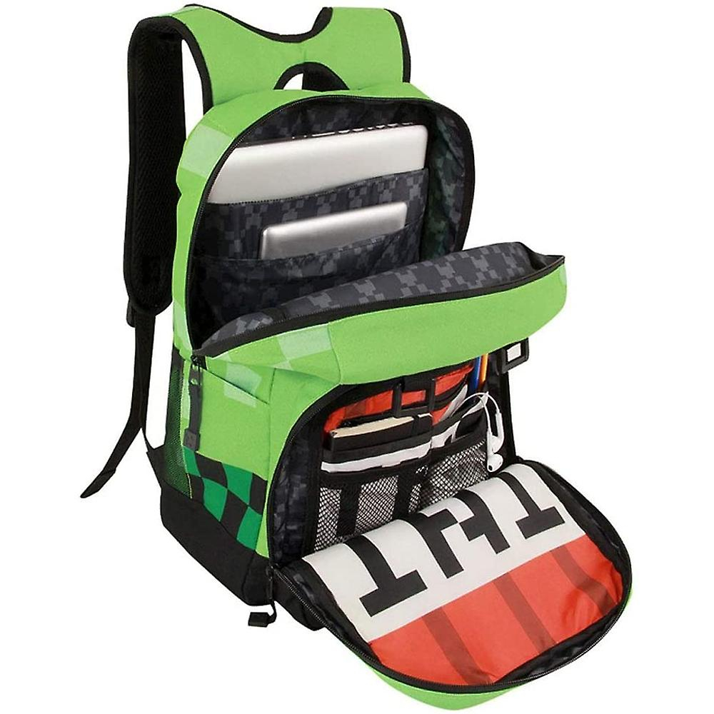 Foto 3 | Mochila Escolar Sanlin Beans Minecraft Anime Para Niños - Venta Internacional.