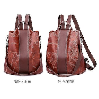 Foto 4 | Mochila Huoguo De Piel Sintética Para Mujer De Gran Capacidad, Viaje - Venta Internacional.