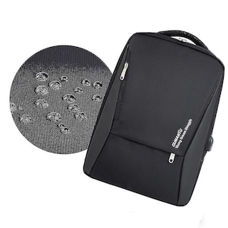 Foto 4 | Mochila Huoguo Impermeable De Nailon Para Hombre, Casual Con Puerto Usb - Venta Internacional.