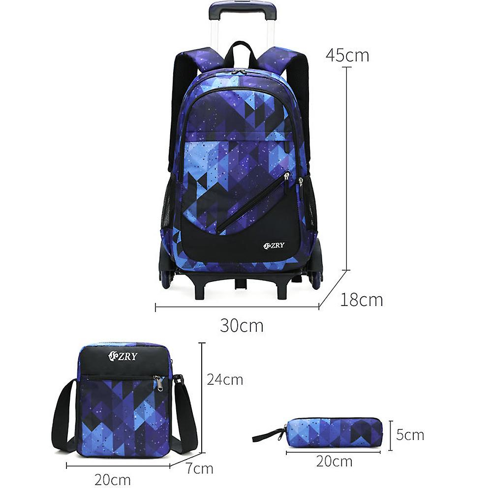 Foto 5 pulgar | Set De Mochila Escolar Trolley Para Niños De Secundaria - Venta Internacional.