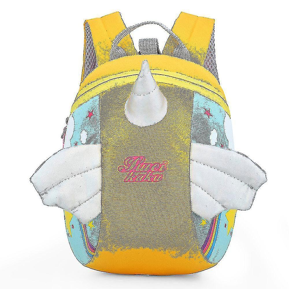 Foto 2 pulgar | Mochila Huoguo Kindergarten School Unicorn Yellow Nylon - Venta Internacional.