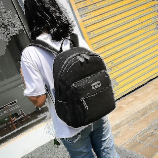 Foto 2 | Mochila Huoguo De Lona Casual De Gran Capacidad Para Mujer - Venta Internacional.