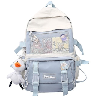 Foto 1 | Mochila Huoguo Linda Niña De Alta Capacidad Escolar Azul Nylon - Venta Internacional.
