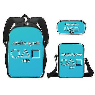 Foto 1 | Juego De Mochilas Huoguo Squid Game De 27 Piezas Con Estuche Y Bolsa Para Lápices - Venta Internacional.