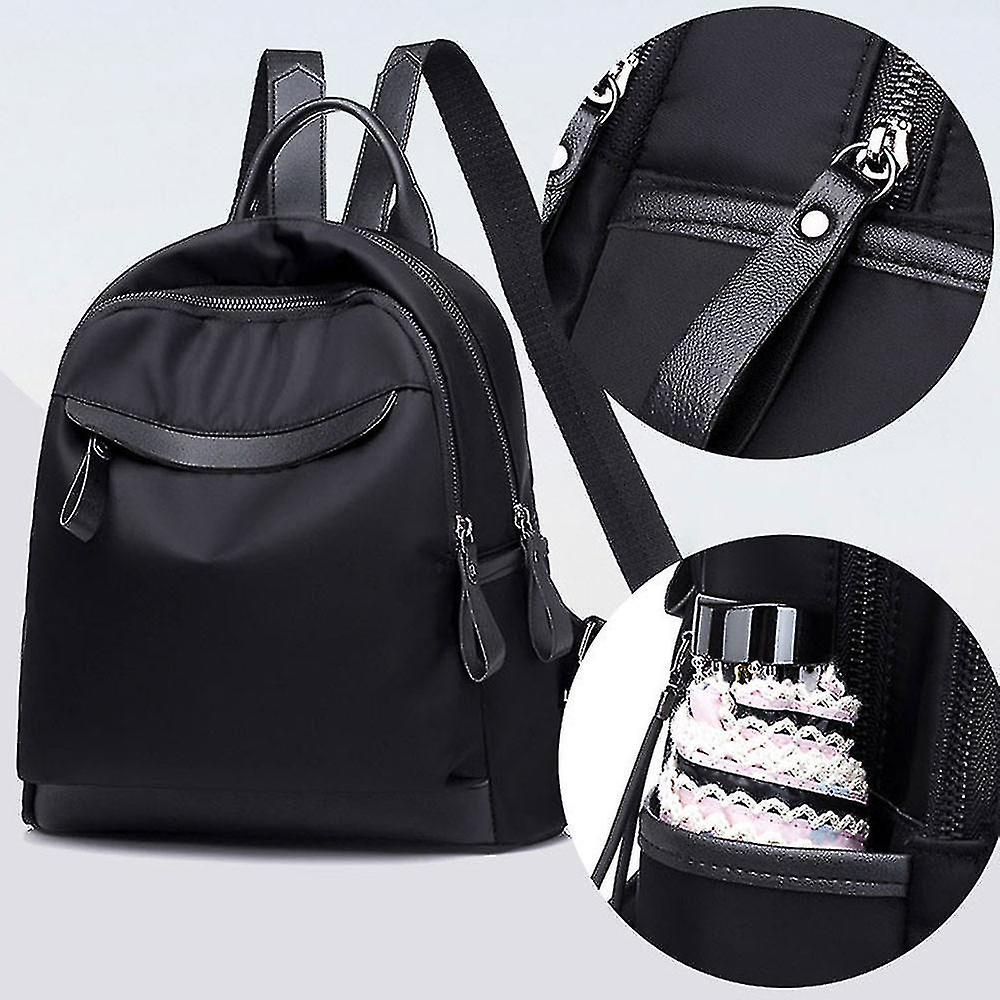 Foto 3 pulgar | Mochila Huoguo Oxford Negra Casual Para Mujer, 30 X 15 X 33 Cm - Venta Internacional.