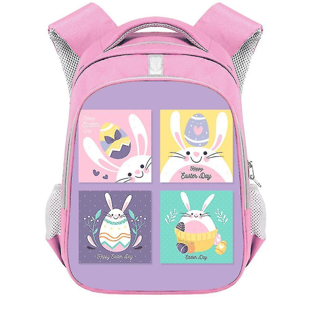 Mochila Huoguo 2021 De Pascua Para Niña De Primaria Rosa 26x13x3 - Venta Internacional.