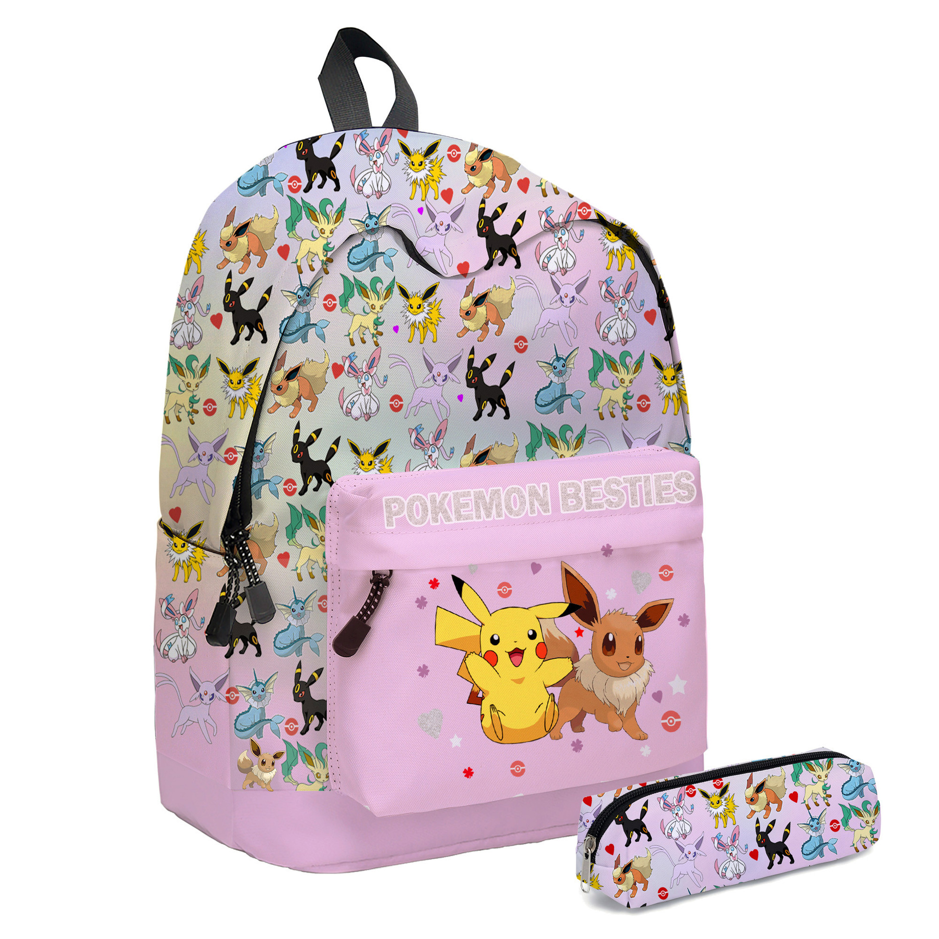 Set De Mochila Pokémon Pikachu, Mochila Escolar, Estuche Para Lápices - Venta Internacional.