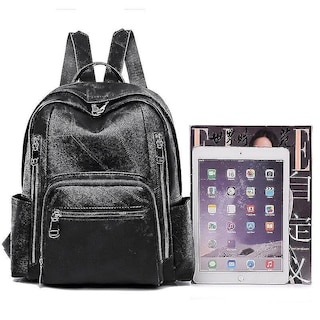 Foto 4 | Mochila Escolar Huoguo De Piel Sintética Para Mujer, Gran Capacidad - Venta Internacional.