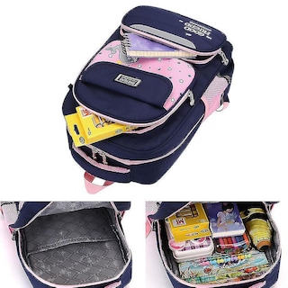Foto 4 | Mochila Escolar Huoguo Para Niña Con Delfín Pequeño, Azul, 28 X 13 X 40 - Venta Internacional.