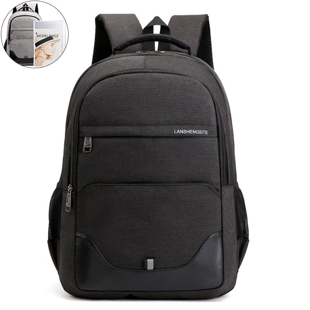 Foto 5 pulgar | Mochila Sanlin Beans Para Hombre, Grande, Antirrobo, Negra - Venta Internacional.