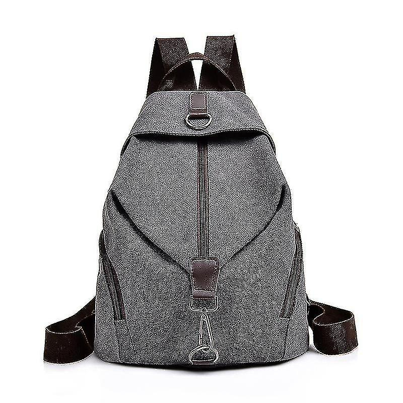 Foto 2 pulgar | Mochila Huoguo Para Mujer, Casual, Poliamida/nailon, Gris - Venta Internacional.