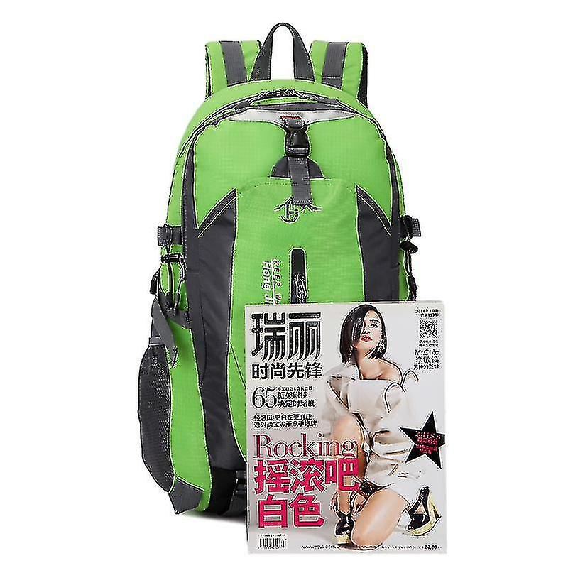 Foto 3 | Mochila Huoguo Sport De Nylon Verde Claro Para Viajes Y Escuela - Venta Internacional.