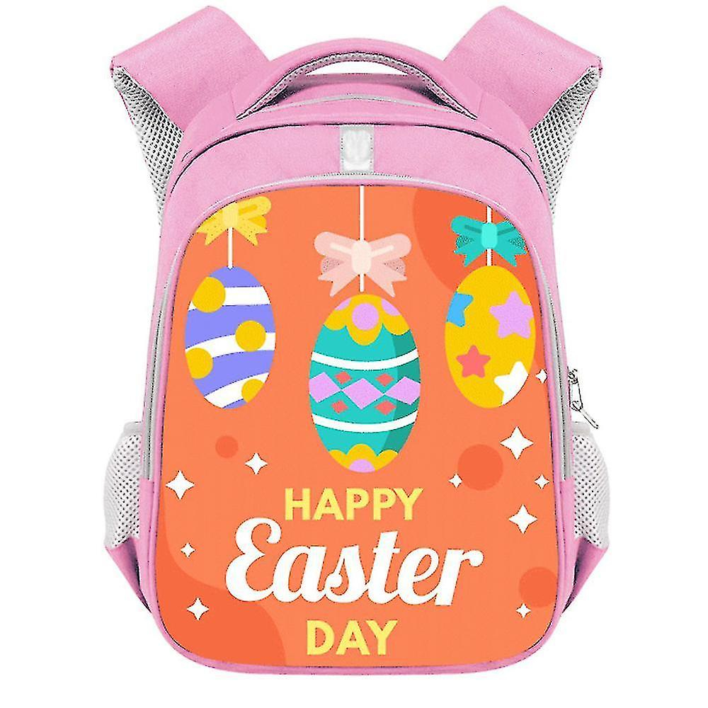 Mochila Huoguo 2021 De Pascua Para Niña De Primaria Rosa 26x13x3 - Venta Internacional.