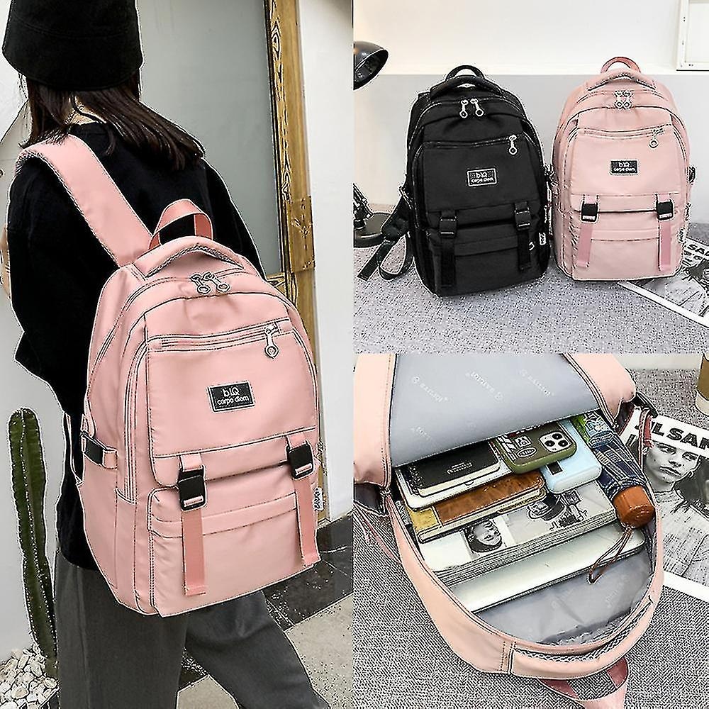 Foto 2 | Mochila Huoguo Para Primaria Y Secundaria Rosa - Venta Internacional.