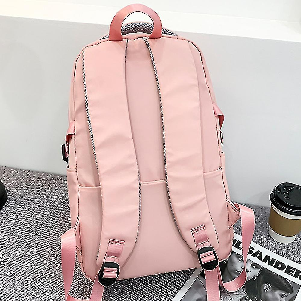 Foto 4 | Mochila Huoguo Para Primaria Y Secundaria Rosa - Venta Internacional.