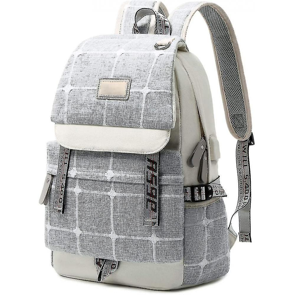 Mochila Huoguo, Impermeable, Casual, De Nailon, Gris - Venta Internacional.