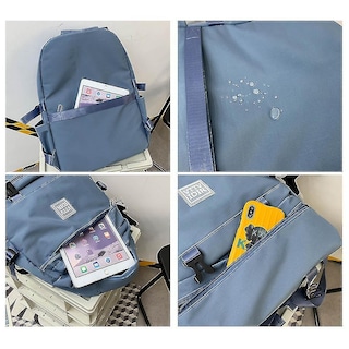 Foto 5 | Mochila Huoguo, Moderna, Casual, Para Estudiantes, Con Alfiler - Venta Internacional.