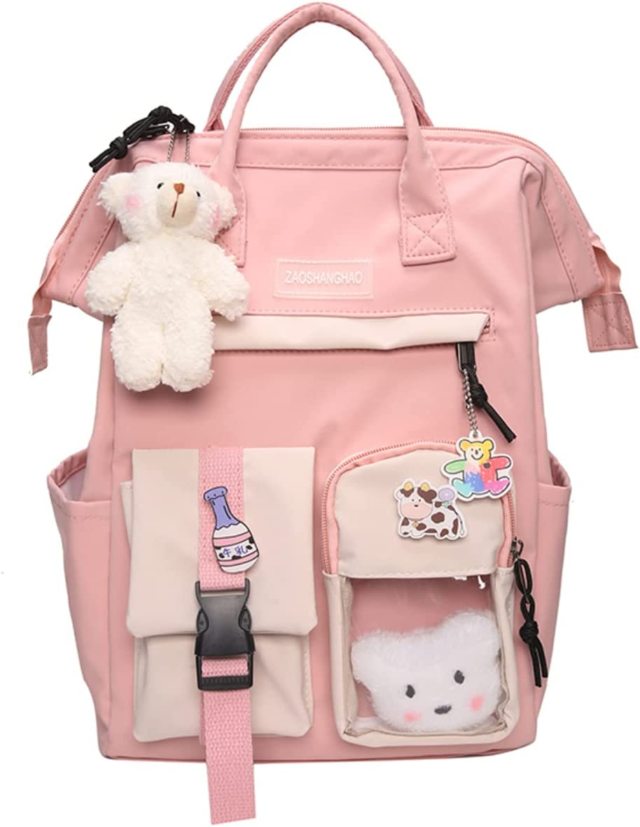 Mochila Huoguo Kawaii Con Alfiler Y Accesorios Para La Escuela - Venta Internacional.