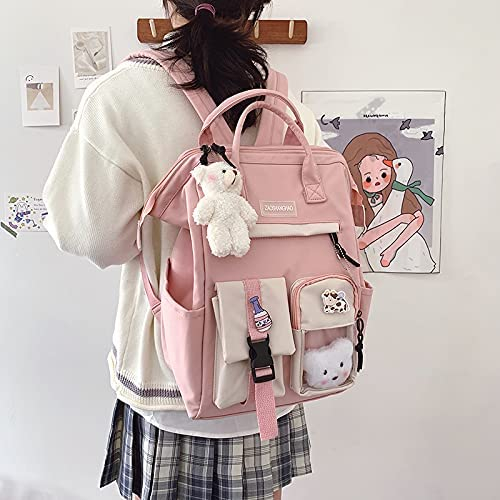 Foto 2 | Mochila Huoguo Kawaii Con Alfiler Y Accesorios Para La Escuela - Venta Internacional.