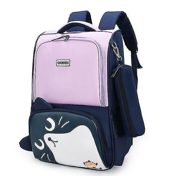 Mochila Huoguo Lindo Gato De Dibujos Animados Para Niñas, Escuela, Color Morado - Venta Internacional.