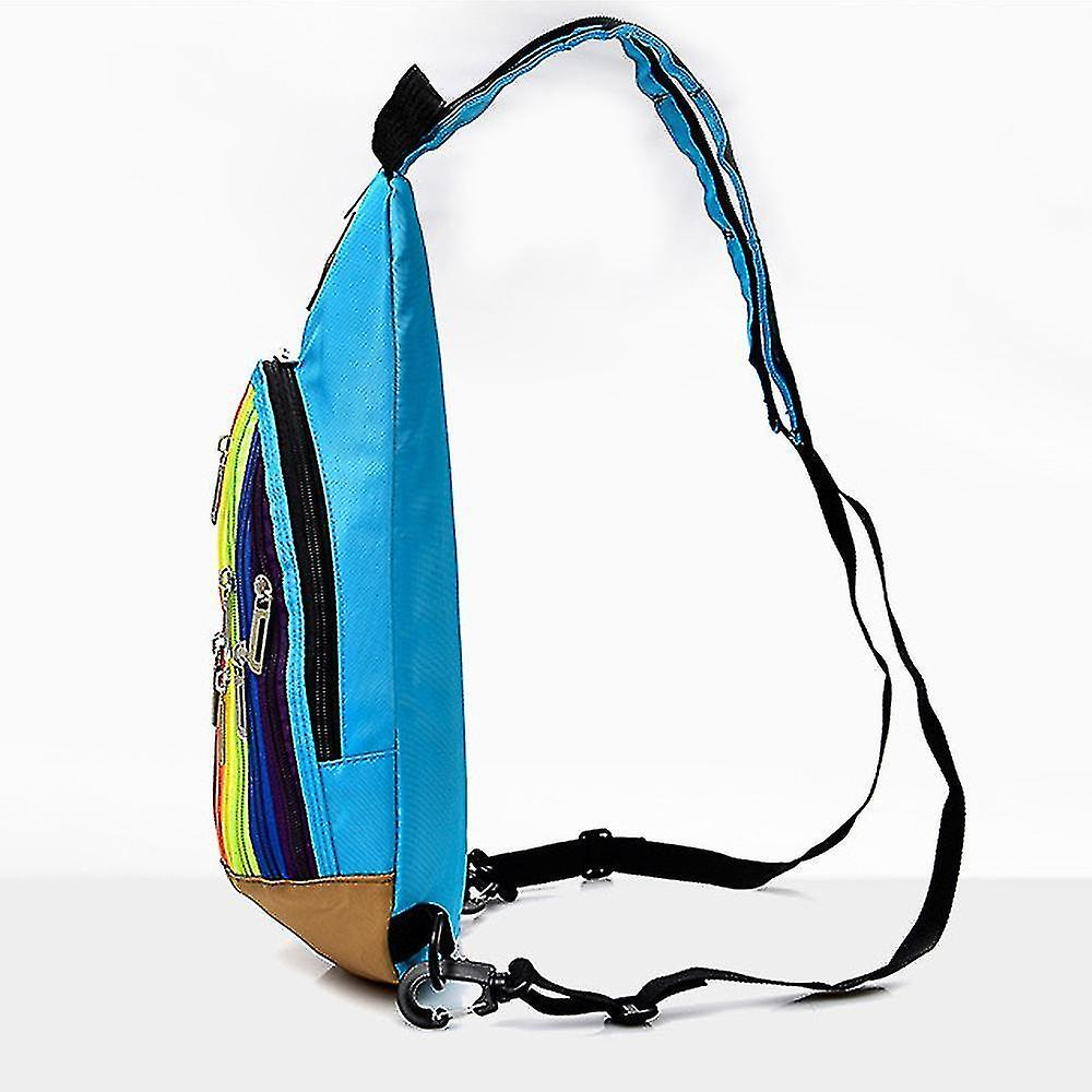 Foto 4 | Mochila Huoguo, Moderna, De Nailon, Arcoíris, Impermeable - Venta Internacional.