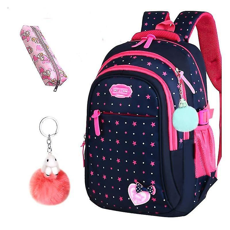 Foto 6 pulgar | Mochila Huoguo De Nailon Con Estampado De Estrellas Para Niñas De Primaria - Venta Internacional.