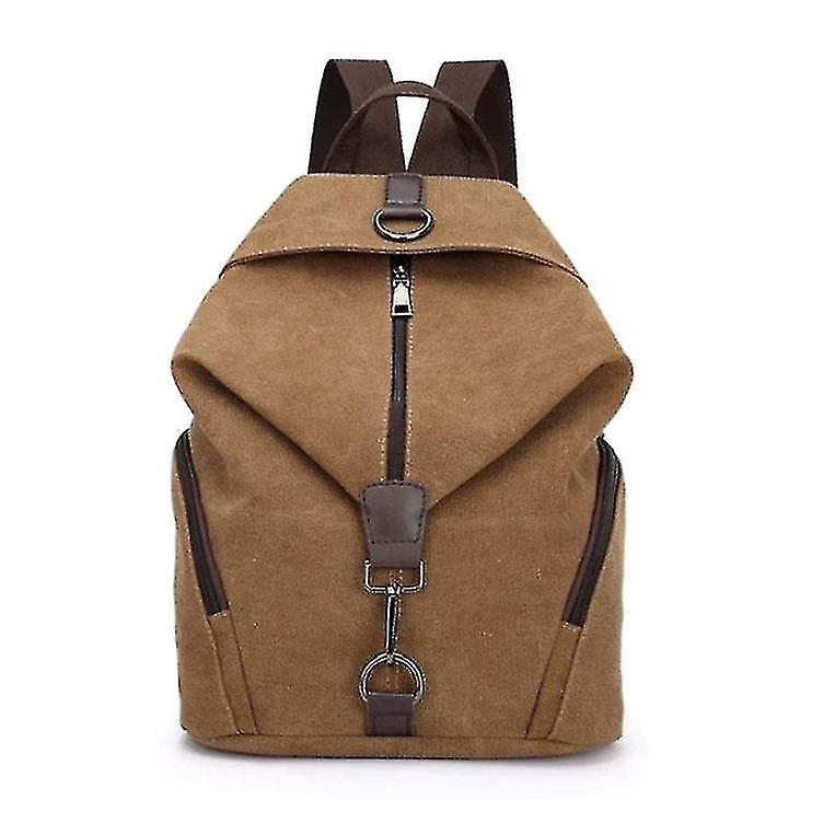 Mochila Huoguo Canvas Antirrobo Con Hombros, Color Café, Para Ipad - Venta Internacional.