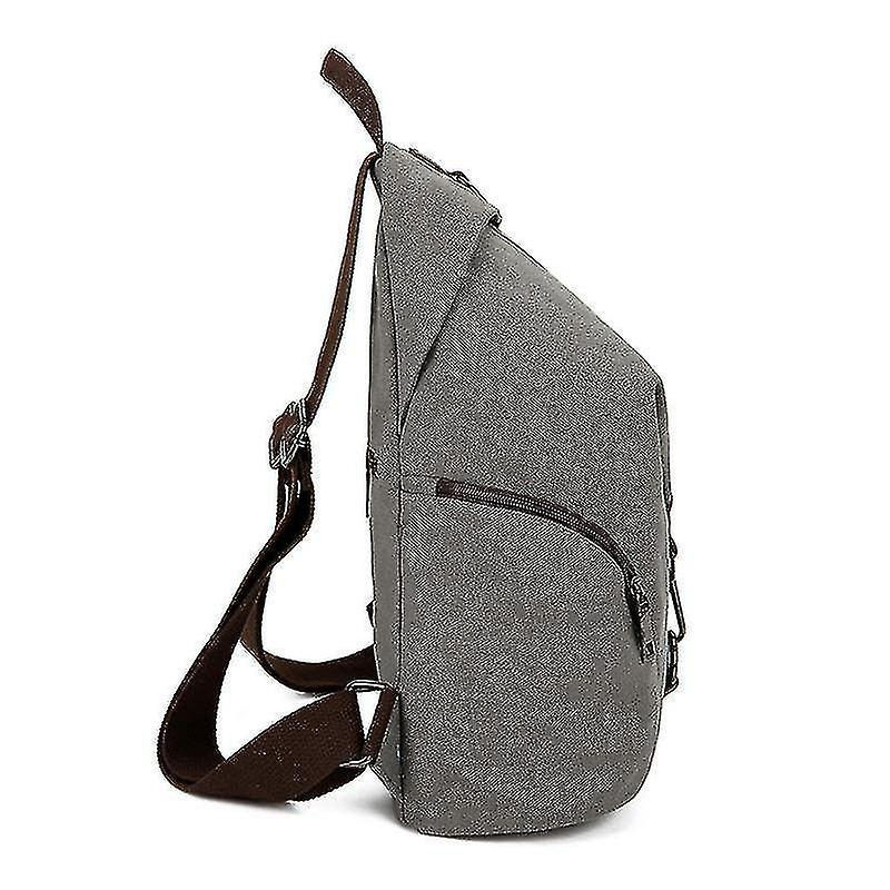 Foto 5 | Mochila Huoguo Canvas Antirrobo Con Hombros, Color Café, Para Ipad - Venta Internacional.