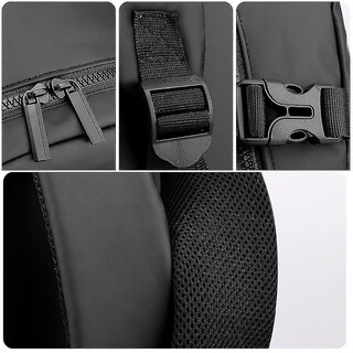 Foto 3 | Mochila Huoguo De Nailon Impermeable Para Hombre, Casual, De Negocios - Venta Internacional.