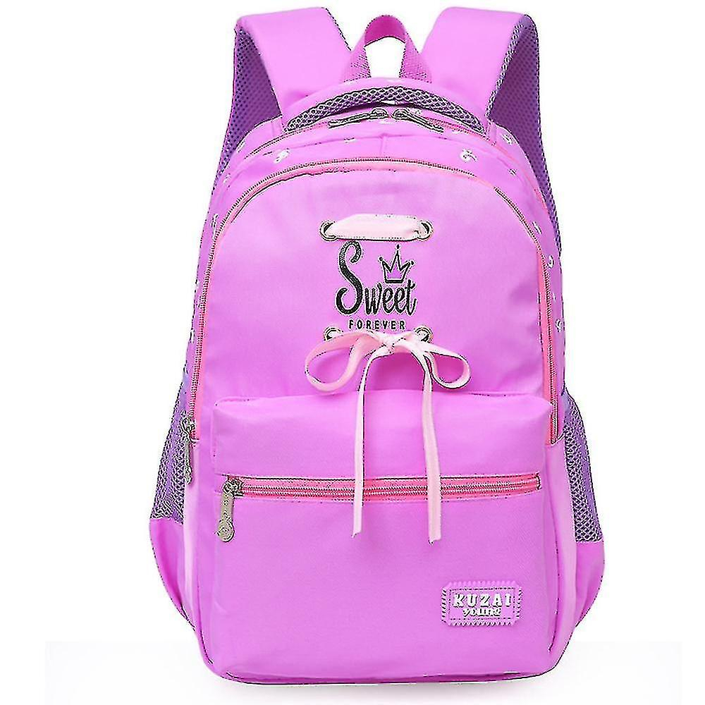 Mochila Huoguo Morada Para Niña De Primaria Impermeable - Venta Internacional.