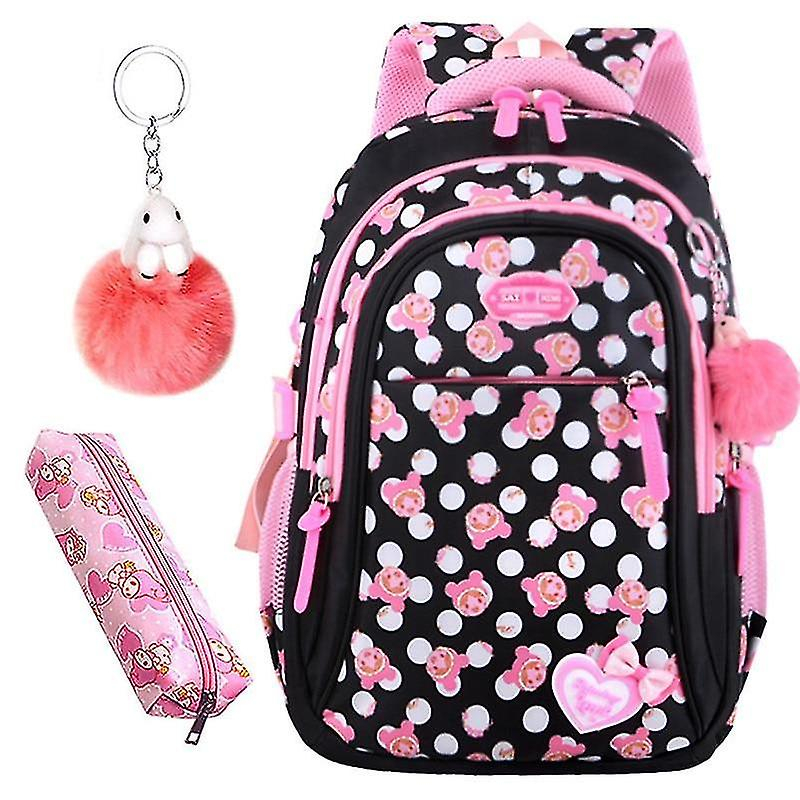 Foto 2 pulgar | Mochila Huoguo De Nailon Con Estampado De Estrellas Para Niñas De Primaria - Venta Internacional.