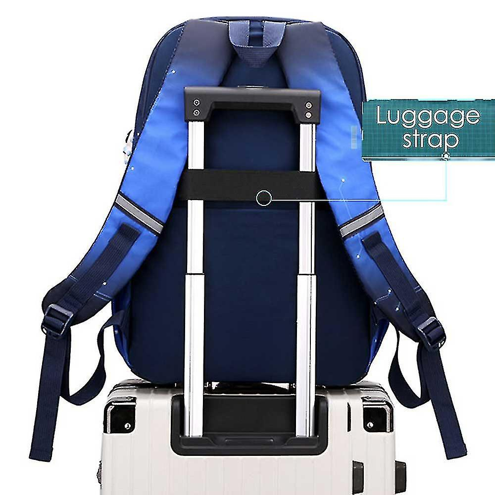 Foto 4 pulgar | Mochila Huoguo Galaxy School Impermeable Para Adolescentes Azul - Venta Internacional.