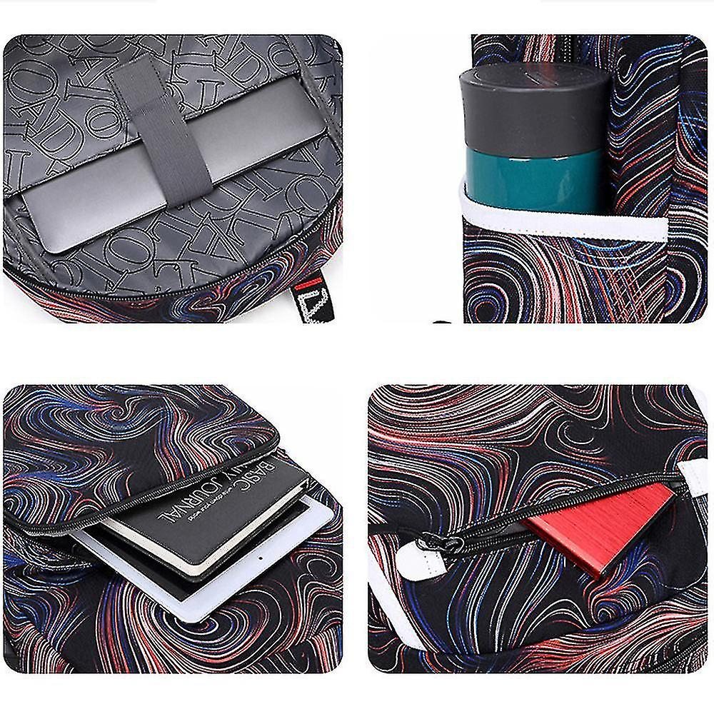 Foto 4 pulgar | Mochila Huoguo, Tela Oxford Impermeable Estampada, 37 X 15 X 45 Cm - Venta Internacional.