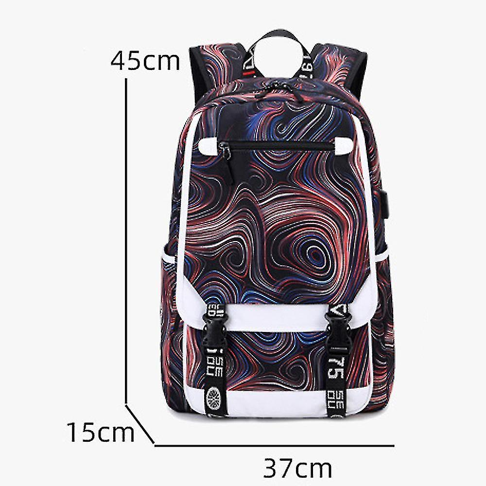 Foto 6 pulgar | Mochila Huoguo, Tela Oxford Impermeable Estampada, 37 X 15 X 45 Cm - Venta Internacional.