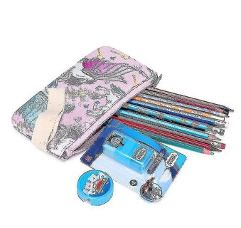 Foto 4 | Mochila Huoguo con Dibujos Animados de Unicornio para Niñas con Bolsa de Almuerzo Y Bolígrafo - Venta Internacional