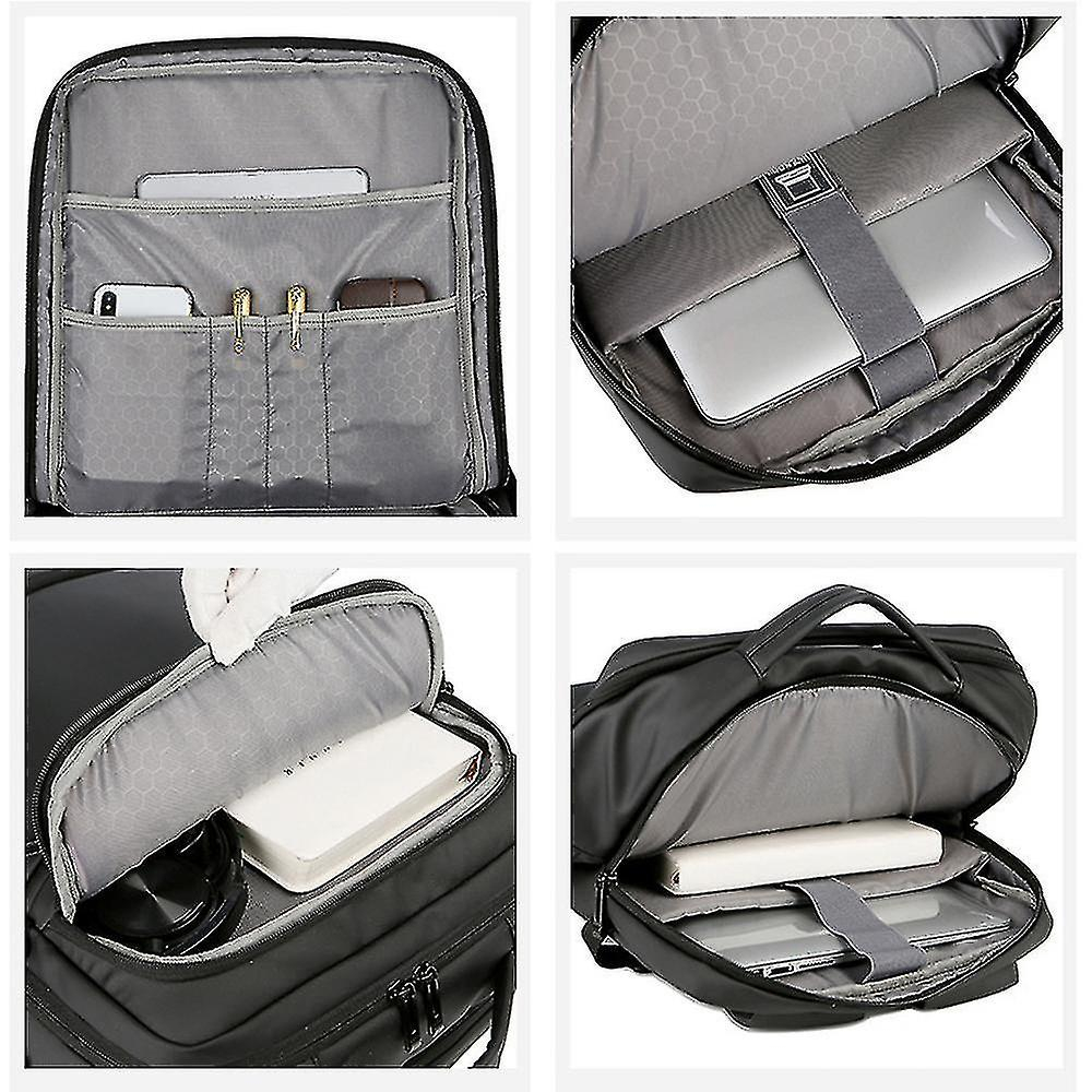 Foto 4 pulgar | Mochila Huoguo Negra Impermeable para Hombre-Venta Internacional