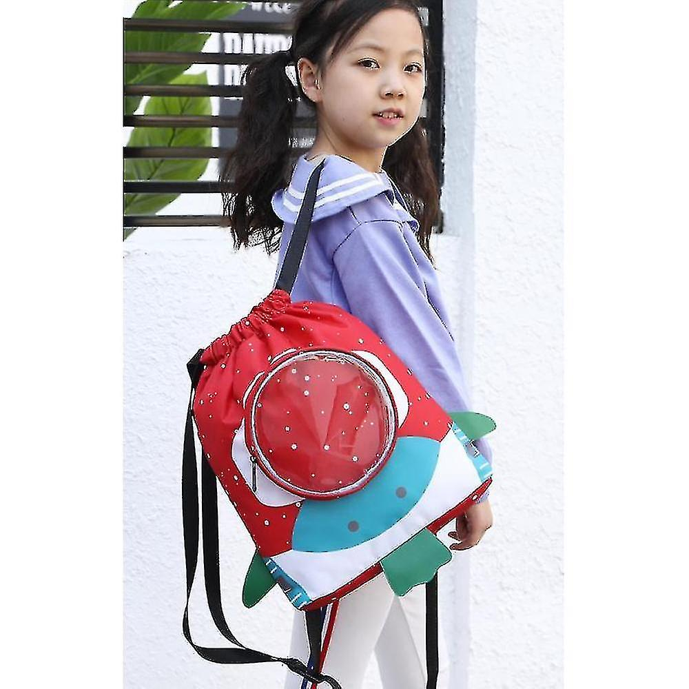 Foto 3 pulgar | Mochila Huoguo, Bolsa De Natación Espacial Para Niños, Para Uso Húmedo Y Seco, Color Rojo - Venta Internacional.