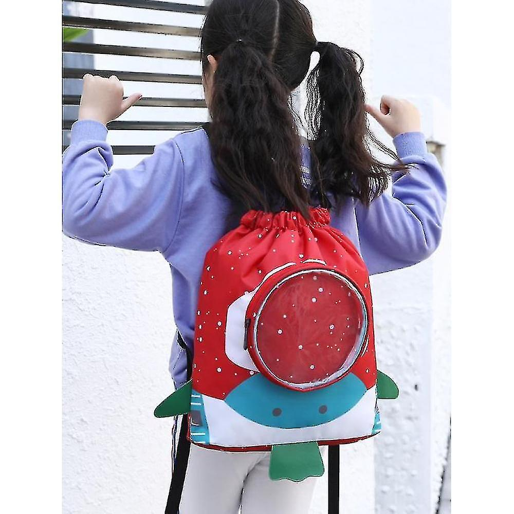 Foto 4 pulgar | Mochila Huoguo, Bolsa De Natación Espacial Para Niños, Para Uso Húmedo Y Seco, Color Rojo - Venta Internacional.