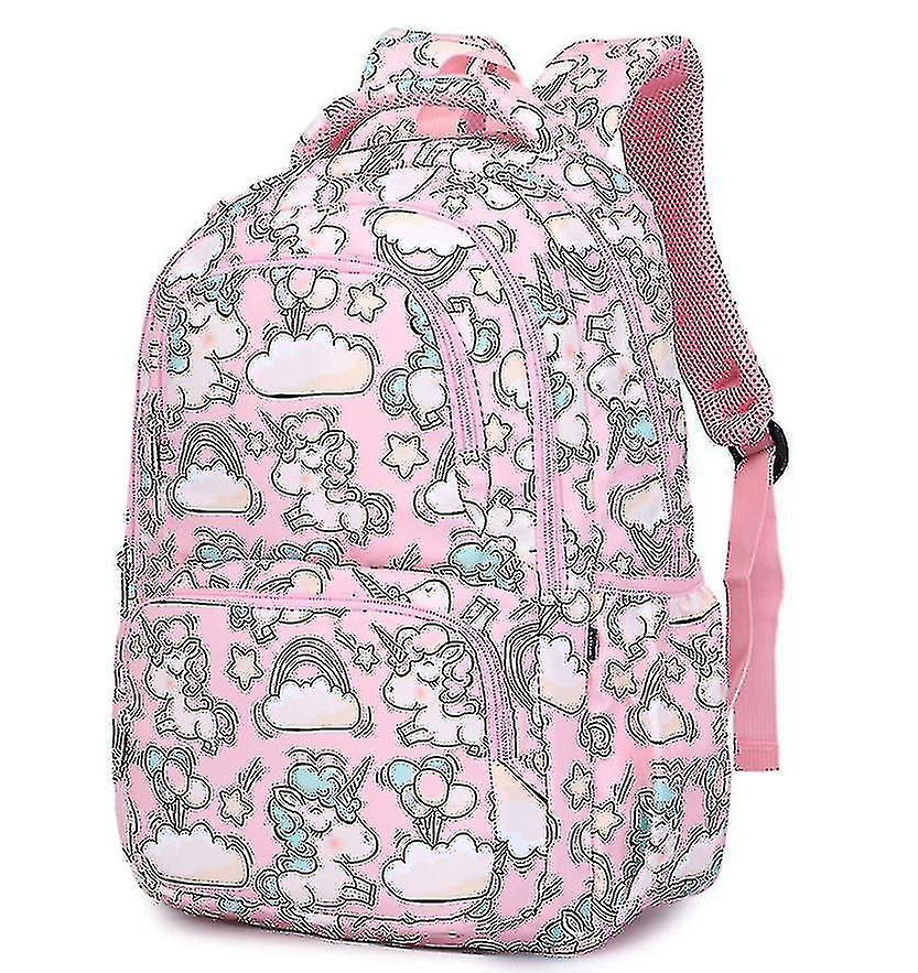 Foto 2 pulgar | Mochila Huoguo Para Niñas, Estudiantes, Unicornio, Mochila Escolar, Azul - Venta Internacional.