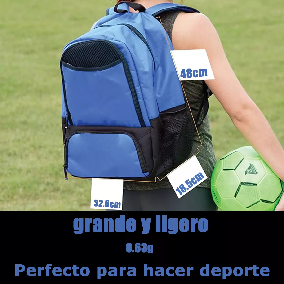 Foto 3 pulgar | Mochila Deportiva Impermeable Eo Safe Imports Esi-16554 Azul