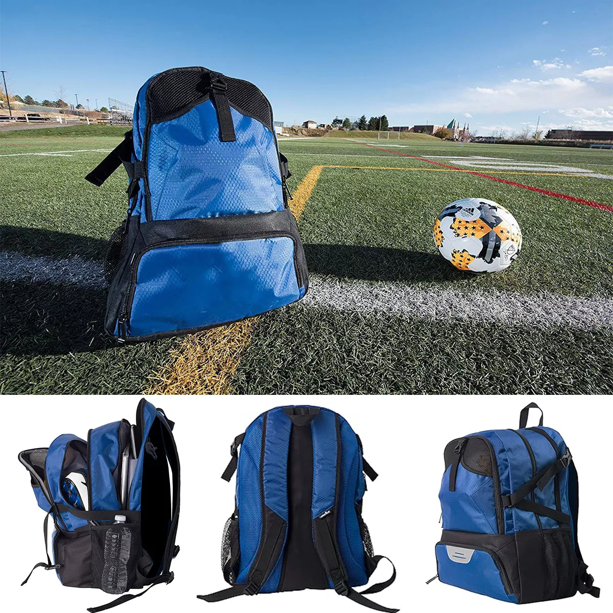 Foto 4 pulgar | Mochila Deportiva Impermeable Eo Safe Imports Esi-16554 Azul